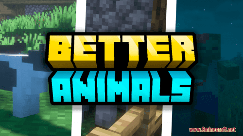 Better Animals Textures Resource Pack (1.21.1, 1.20.1) – Texture Pack Thumbnail