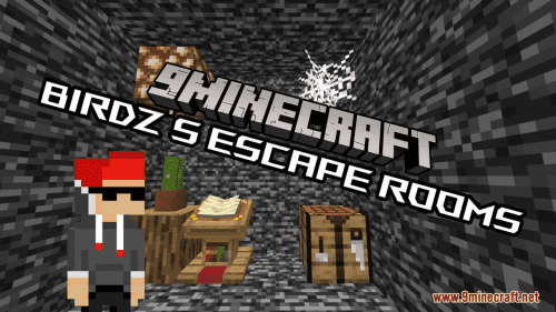 Birdz’s Escape Rooms Map (1.21.1, 1.20.1) – Bedrock Prision Escape Thumbnail