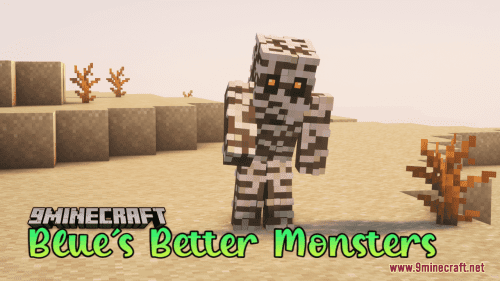 Blue’s Better Monsters Resource Pack (1.21, 1.20.1) – Texture Pack Thumbnail