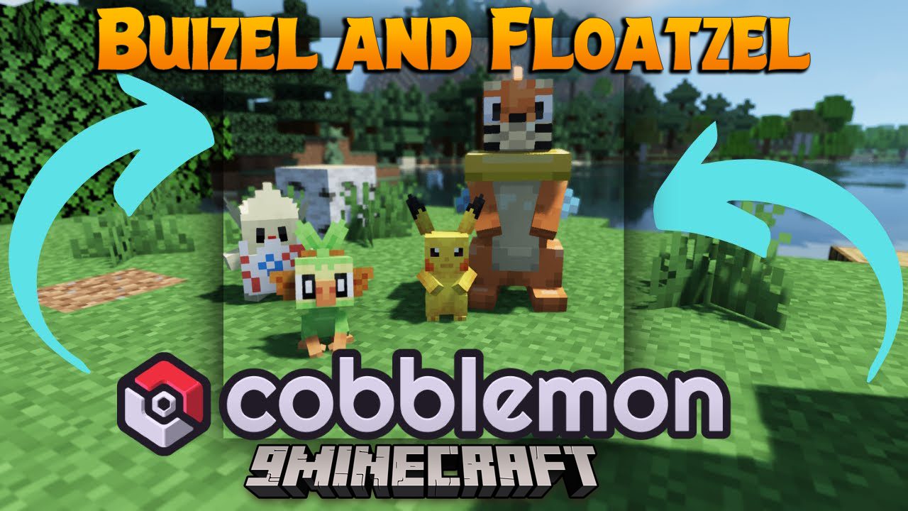 Buizel and Floatzel Data Pack (1.19.2) - Models and Animations 1
