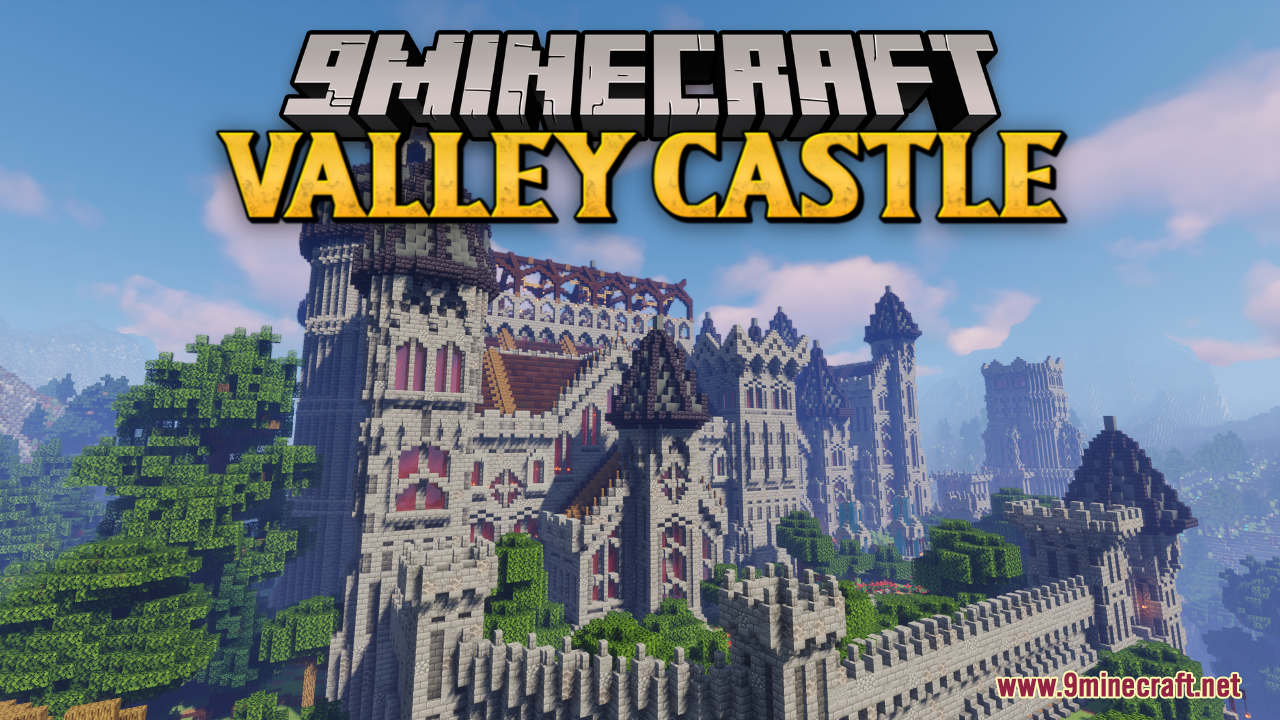 Castle in a Valley Map (1.21.1, 1.20.1) - Majestic Build 1