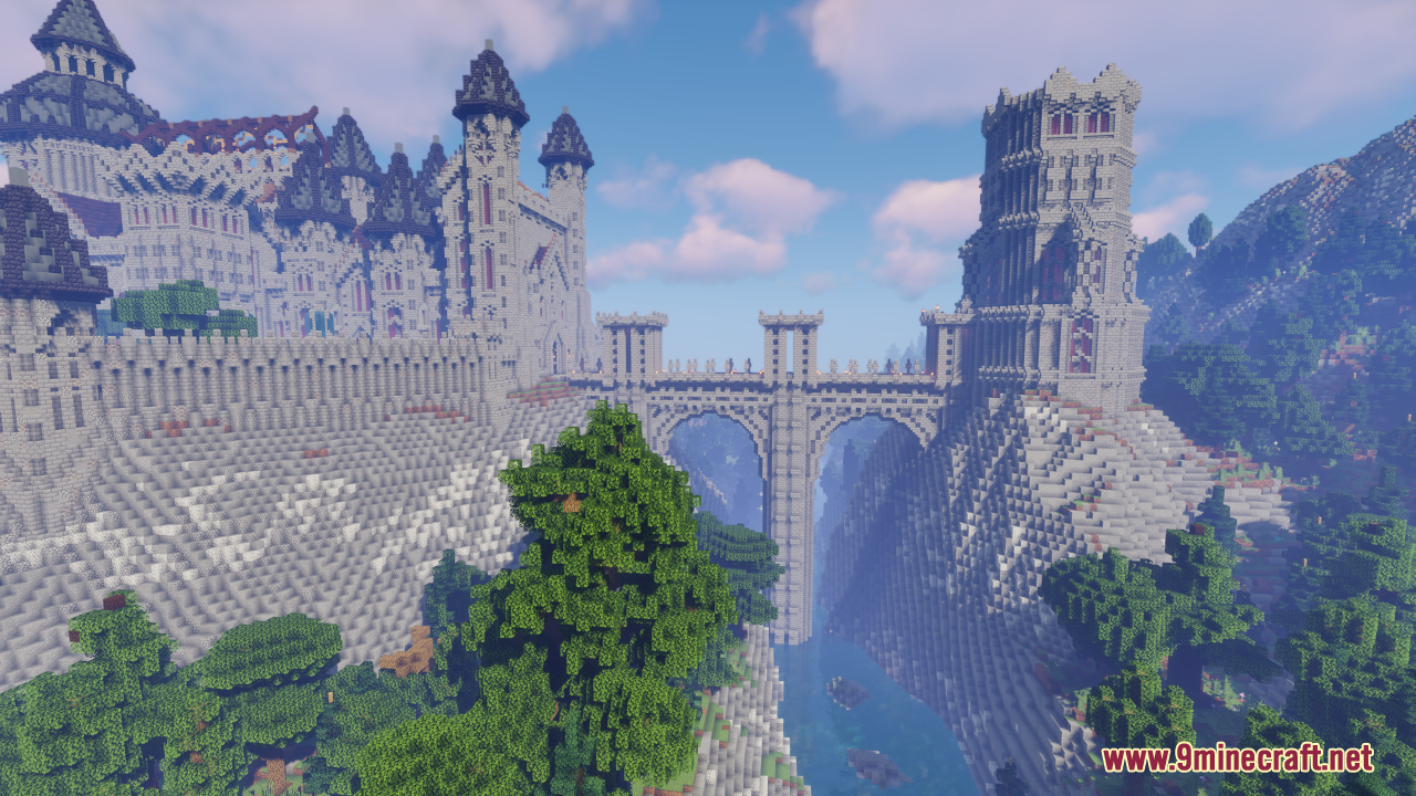 Castle in a Valley Map (1.21.1, 1.20.1) - Majestic Build 4