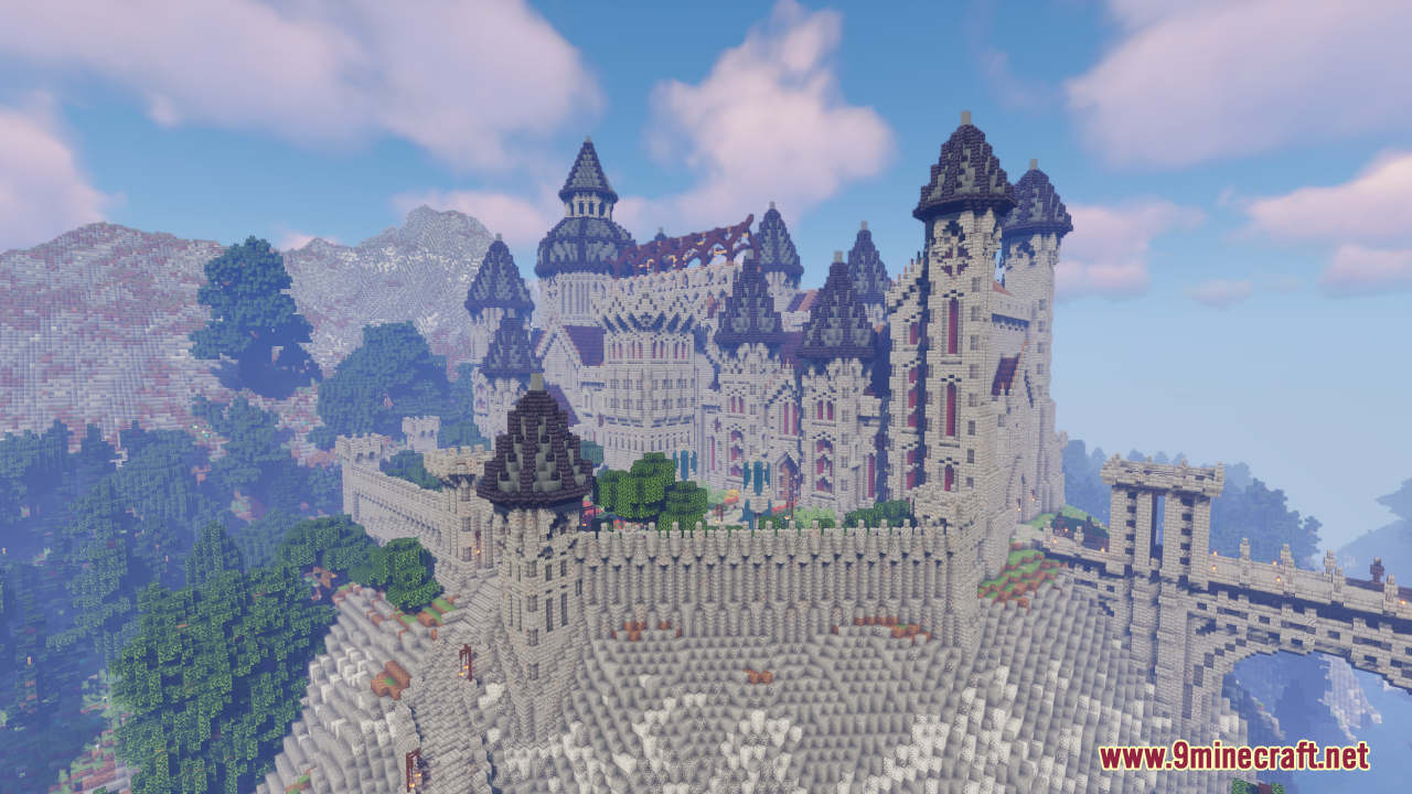 Castle in a Valley Map (1.21.1, 1.20.1) - Majestic Build 5