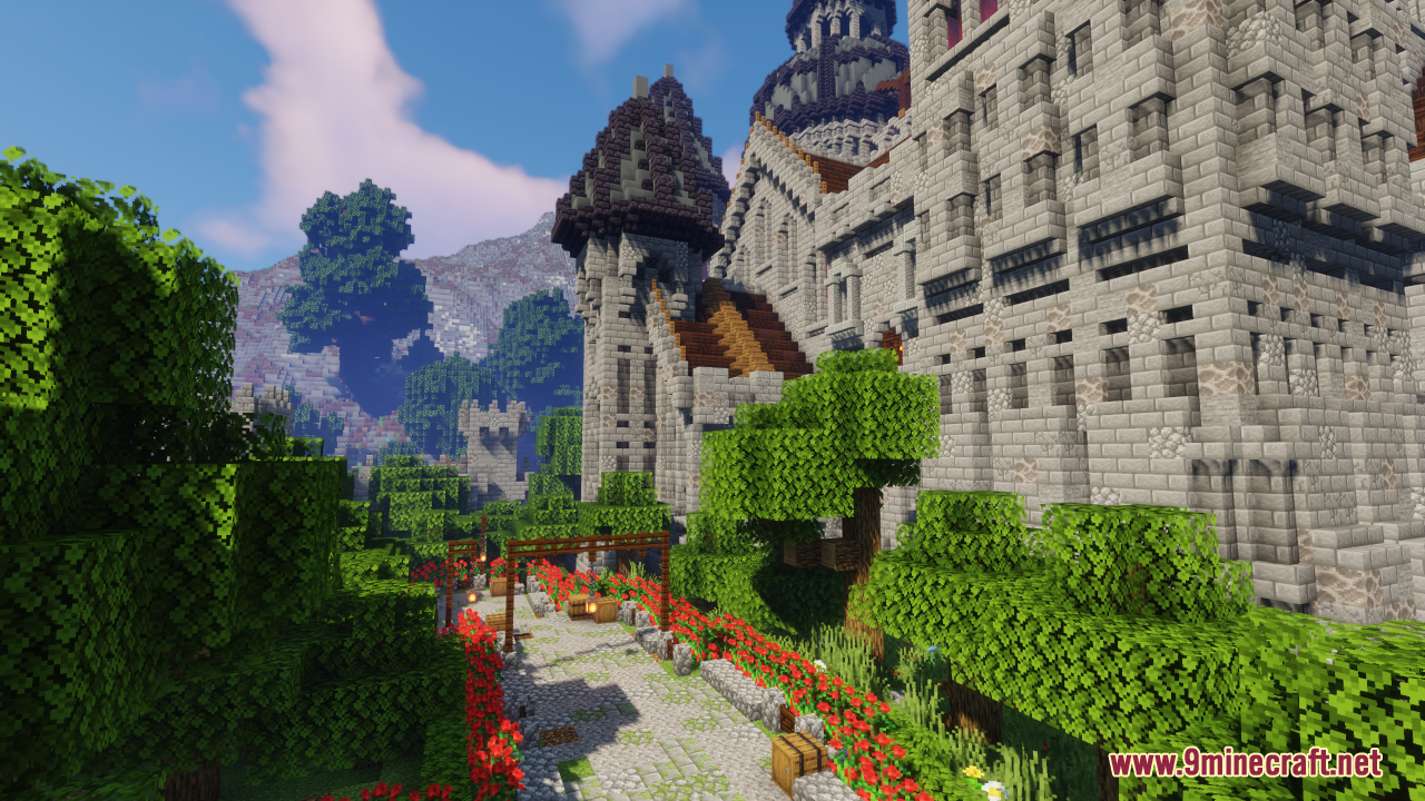 Castle in a Valley Map (1.21.1, 1.20.1) - Majestic Build 8