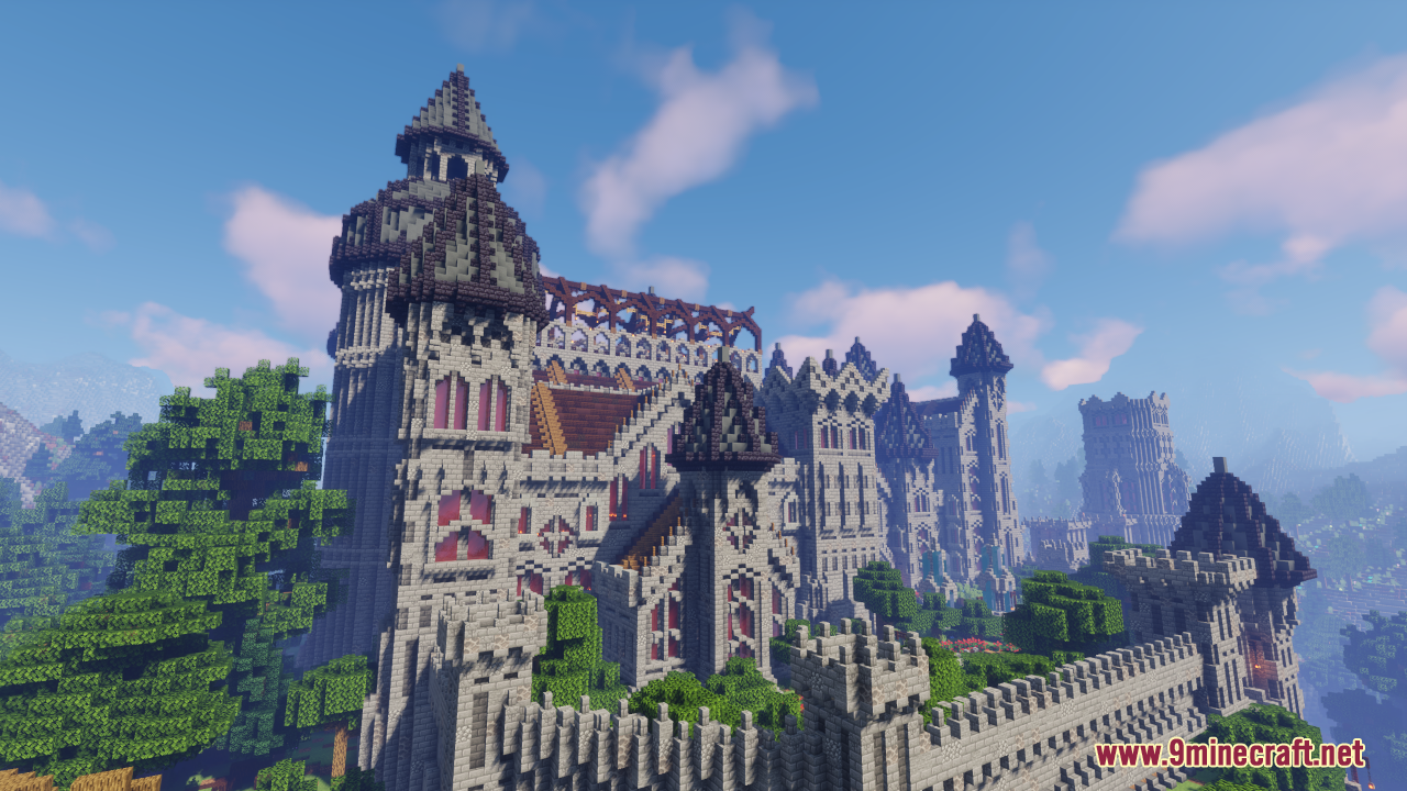 Castle in a Valley Map (1.21.1, 1.20.1) - Majestic Build 9