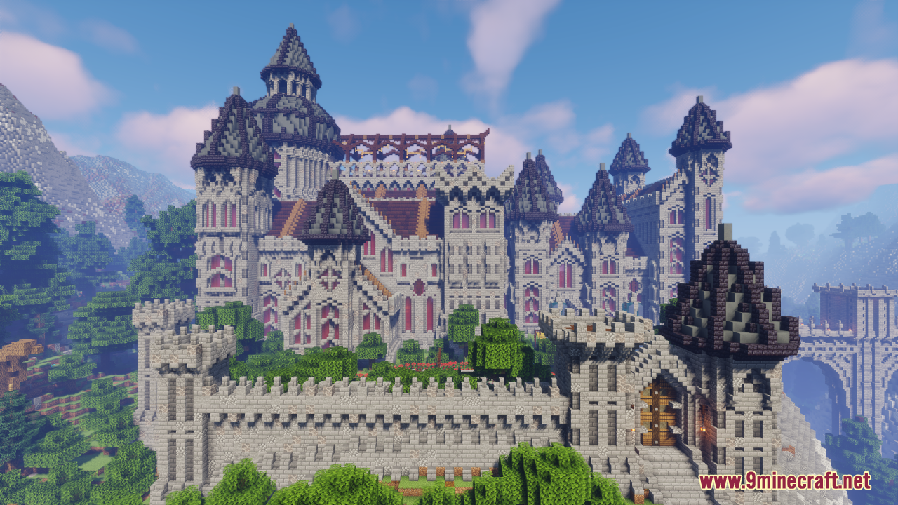 Castle in a Valley Map (1.21.1, 1.20.1) - Majestic Build 10