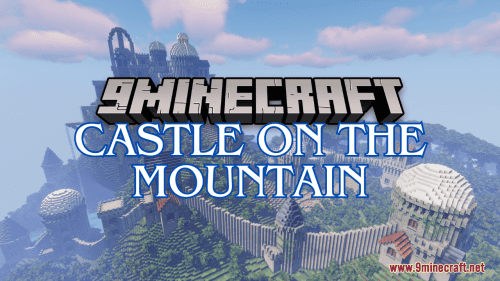 Castle On The Mountain Map (1.21.1, 1.20.1) – Fantasy Build Thumbnail