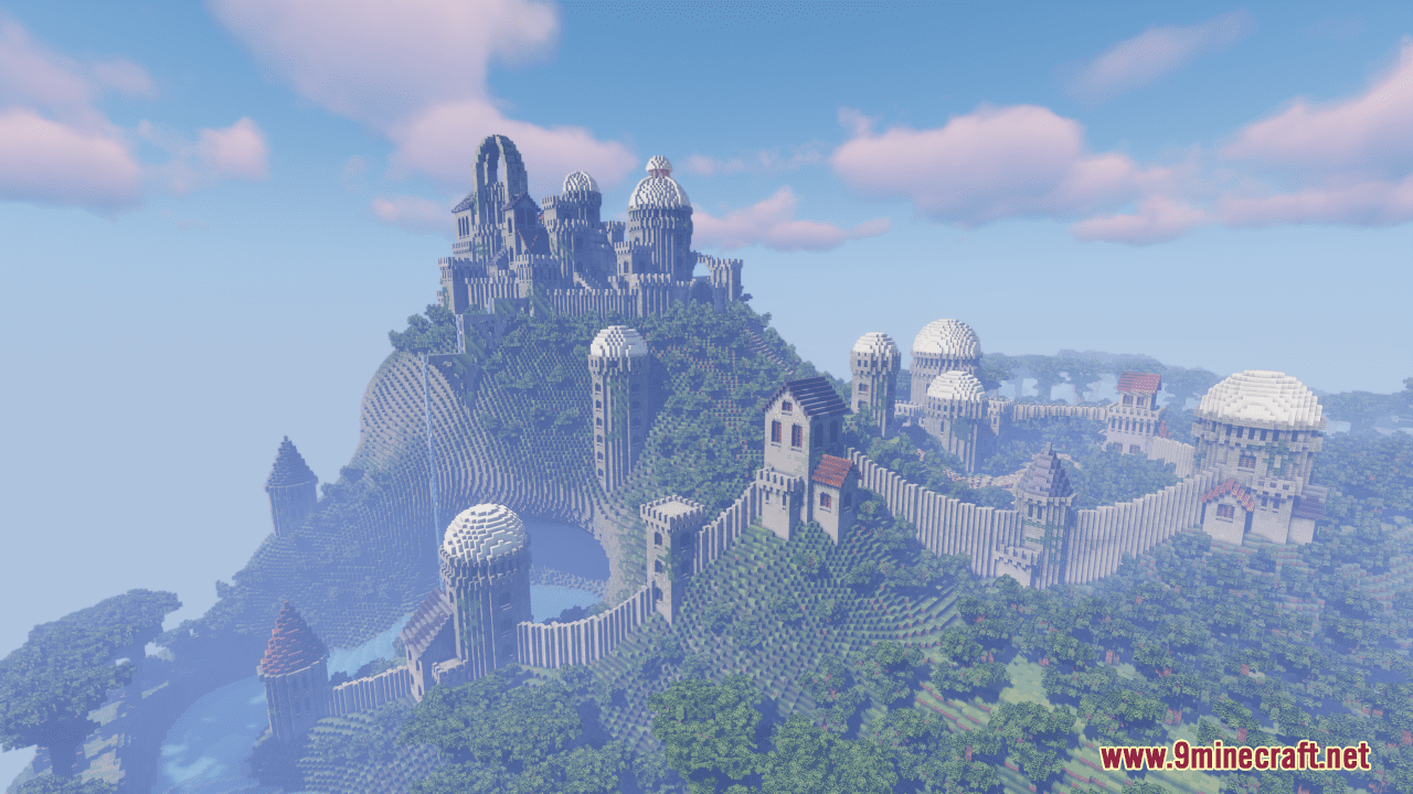 Castle On The Mountain Map (1.21.1, 1.20.1) - Fantasy Build 2