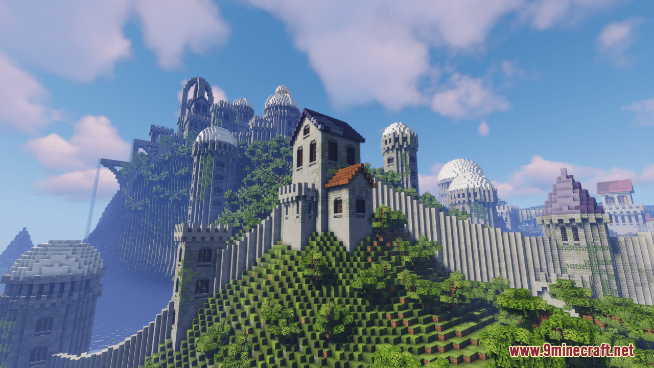 Castle On The Mountain Map (1.21.1, 1.20.1) - Fantasy Build 9