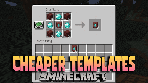 Cheaper Templates Data Pack (1.21.1, 1.20.1) – A Cost-Conscious Smithing Template Thumbnail