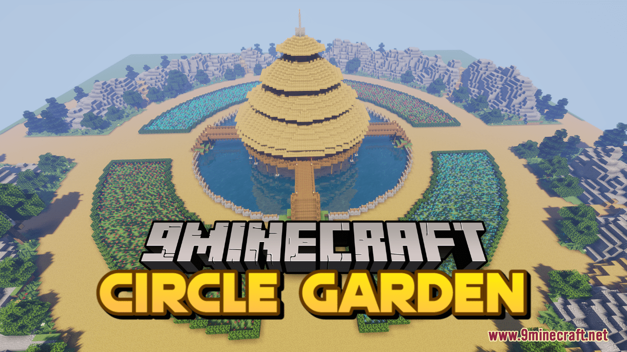 Circle Garden Map (1.21.1, 1.20.1) - A Serene Retreat 1