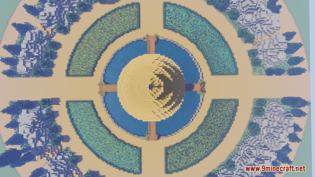 Circle Garden Map (1.21.1, 1.20.1) - A Serene Retreat 3