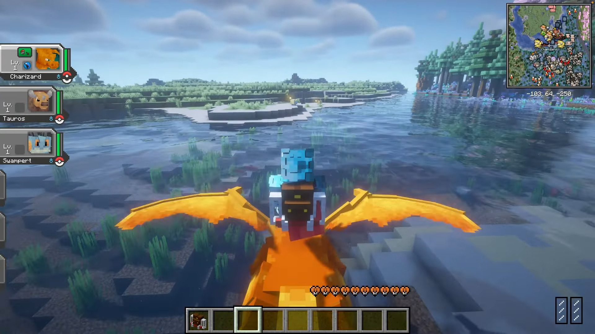 Cobblemounts Mod (1.20.1) - Using Pokemon to Fly, Swim, and Travel 6