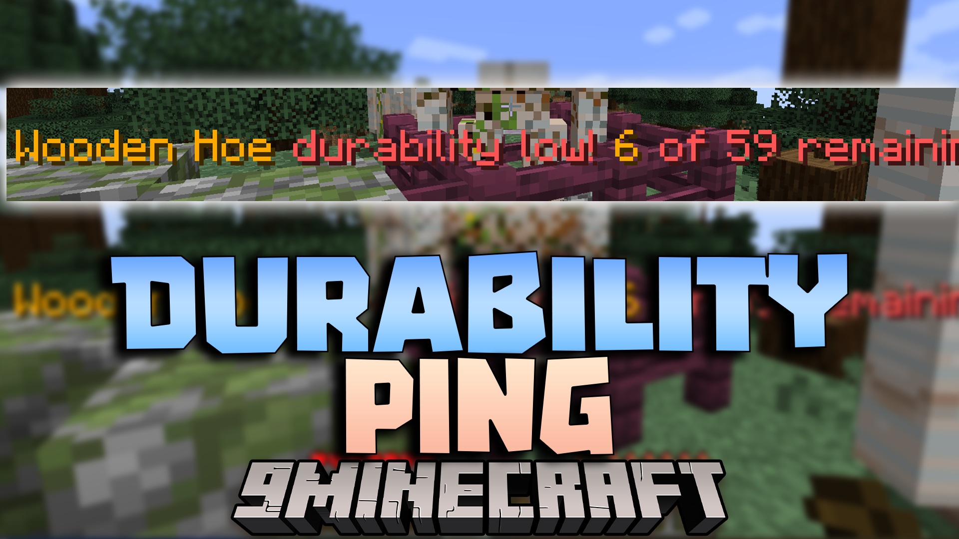 Durability Ping Data Pack (1.20.4, 1.20.1) - Never Get Caught Empty-Handed 1