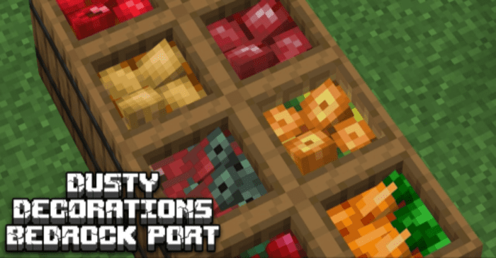 Dusty Decorations Addon (1.20) - MCPE/Bedrock Mod 1