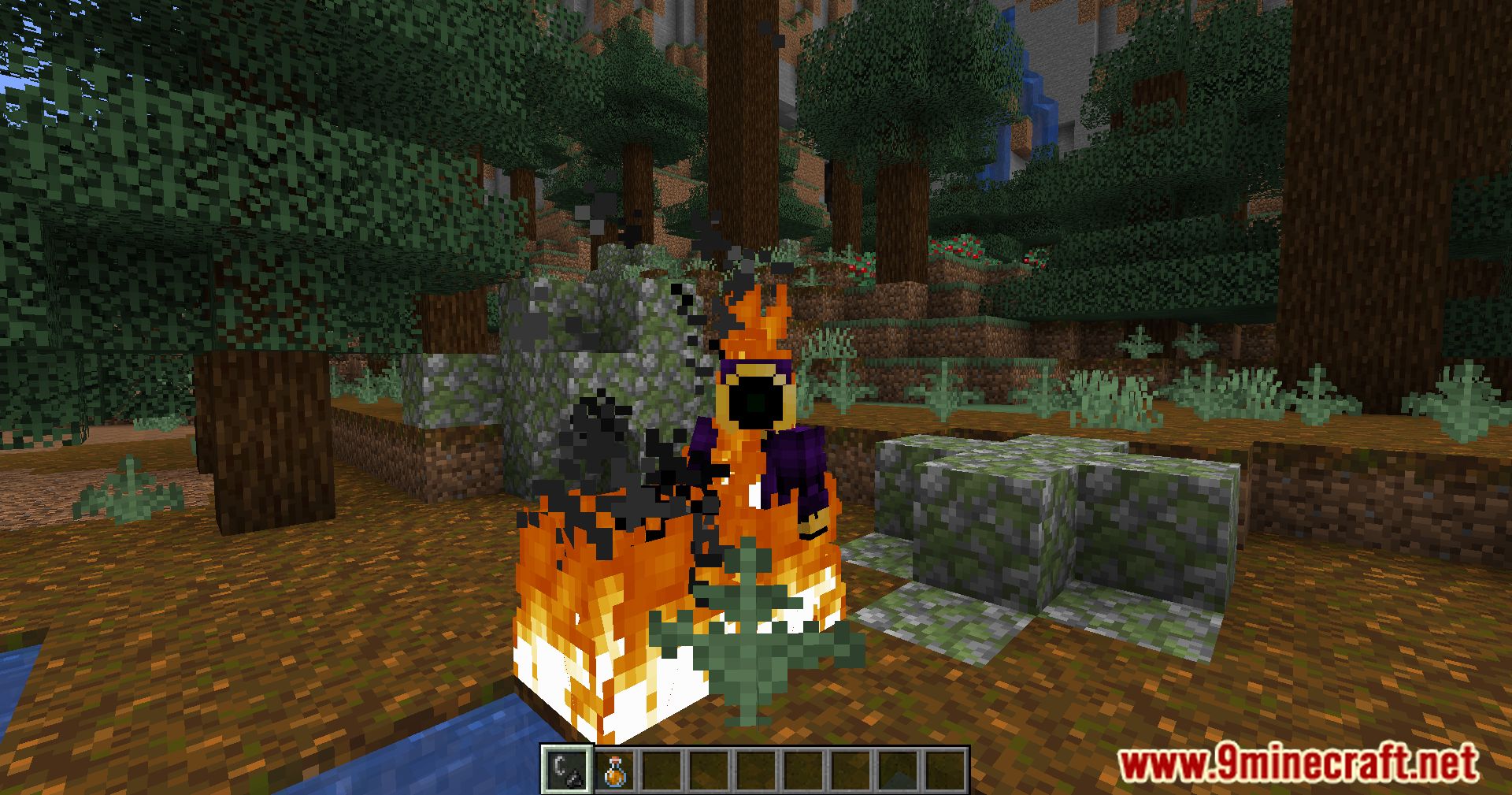 Dynamic Fire Overlay Mod (1.20.6, 1.20.1) - From Clutter To Clarity 4