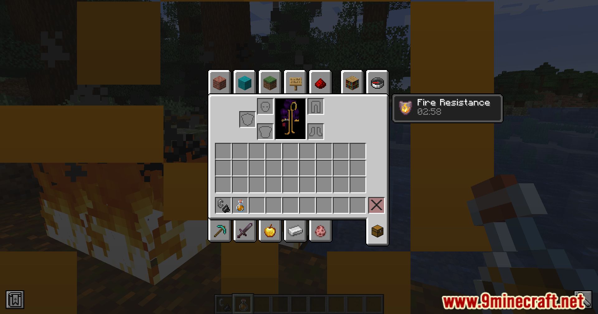 Dynamic Fire Overlay Mod (1.20.6, 1.20.1) - From Clutter To Clarity 9