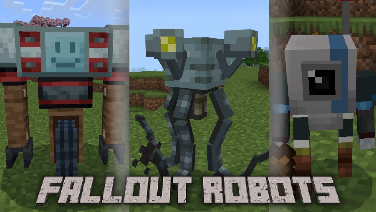 Fallout Robots Addon (1.20) - MCPE/Bedrock Mod 1