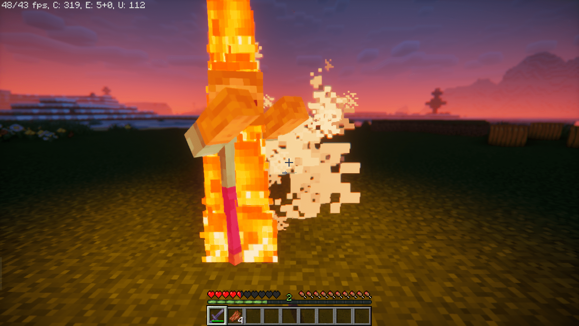 Flame Sweeping Potato Edition Mod (1.20.1, 1.19.4) - Combined Sword Attack! 9