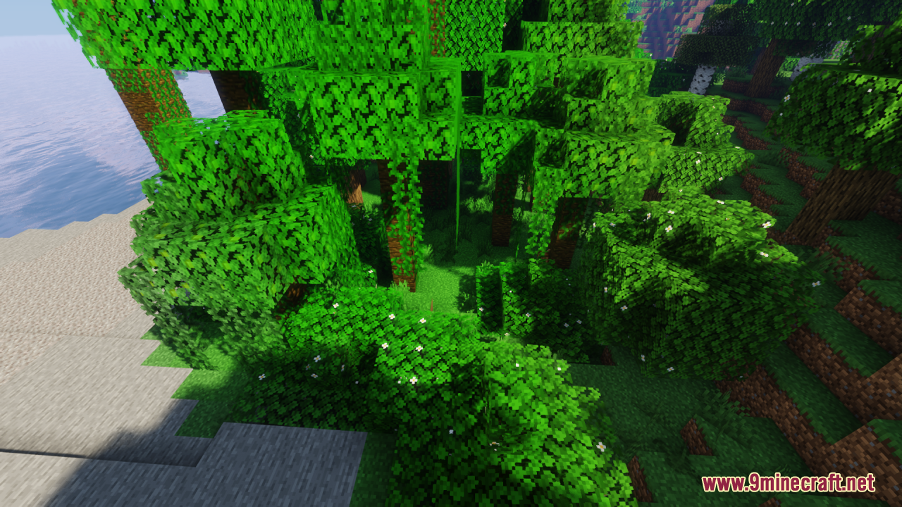 Flowered Oak Leaves Resource Pack (1.20.6, 1.20.1) - Texture Pack 6