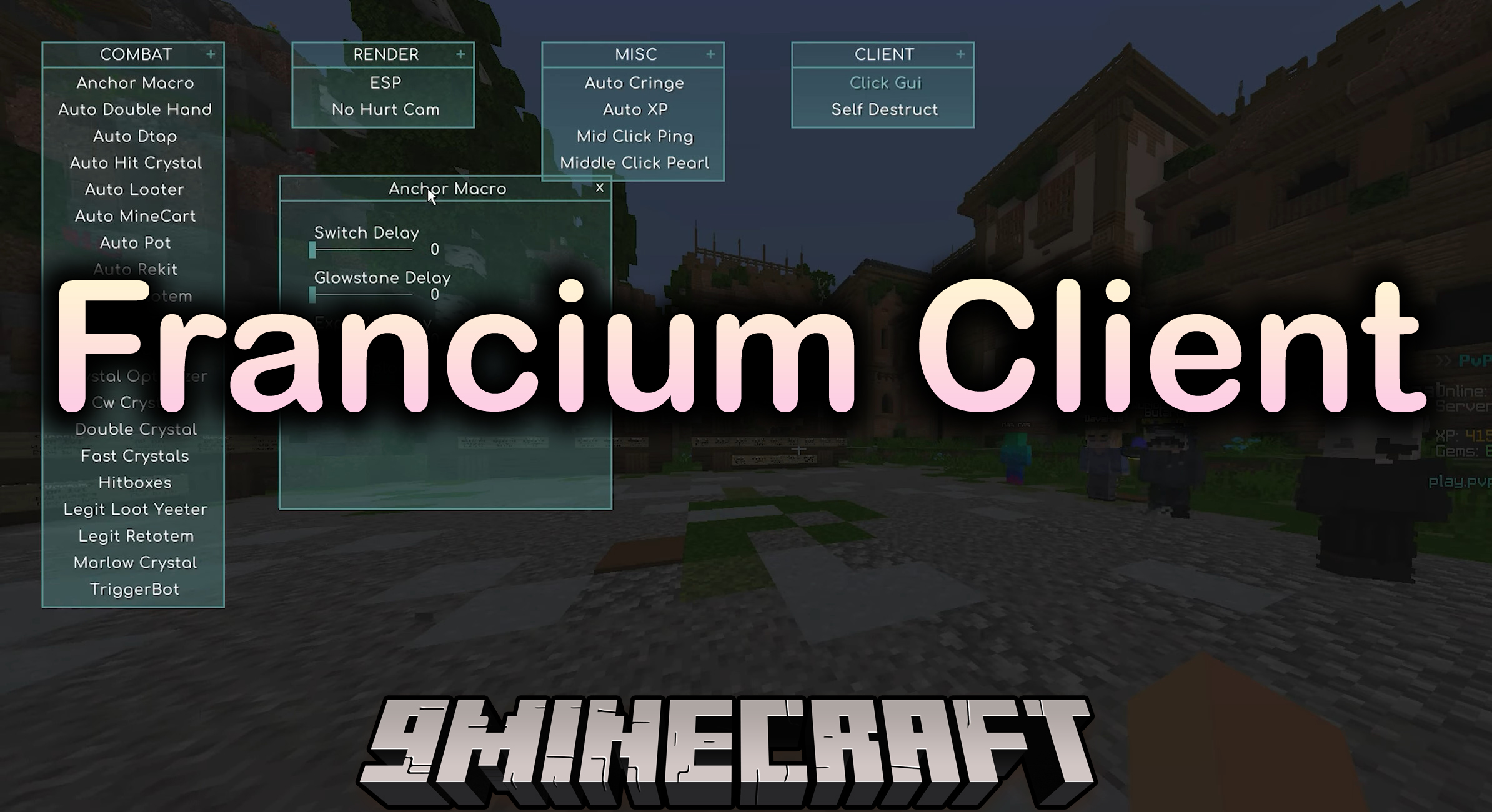 Francium Client Mod (1.20.4, 1.19.4) - Another Ghost Client for Crystal PvP 1