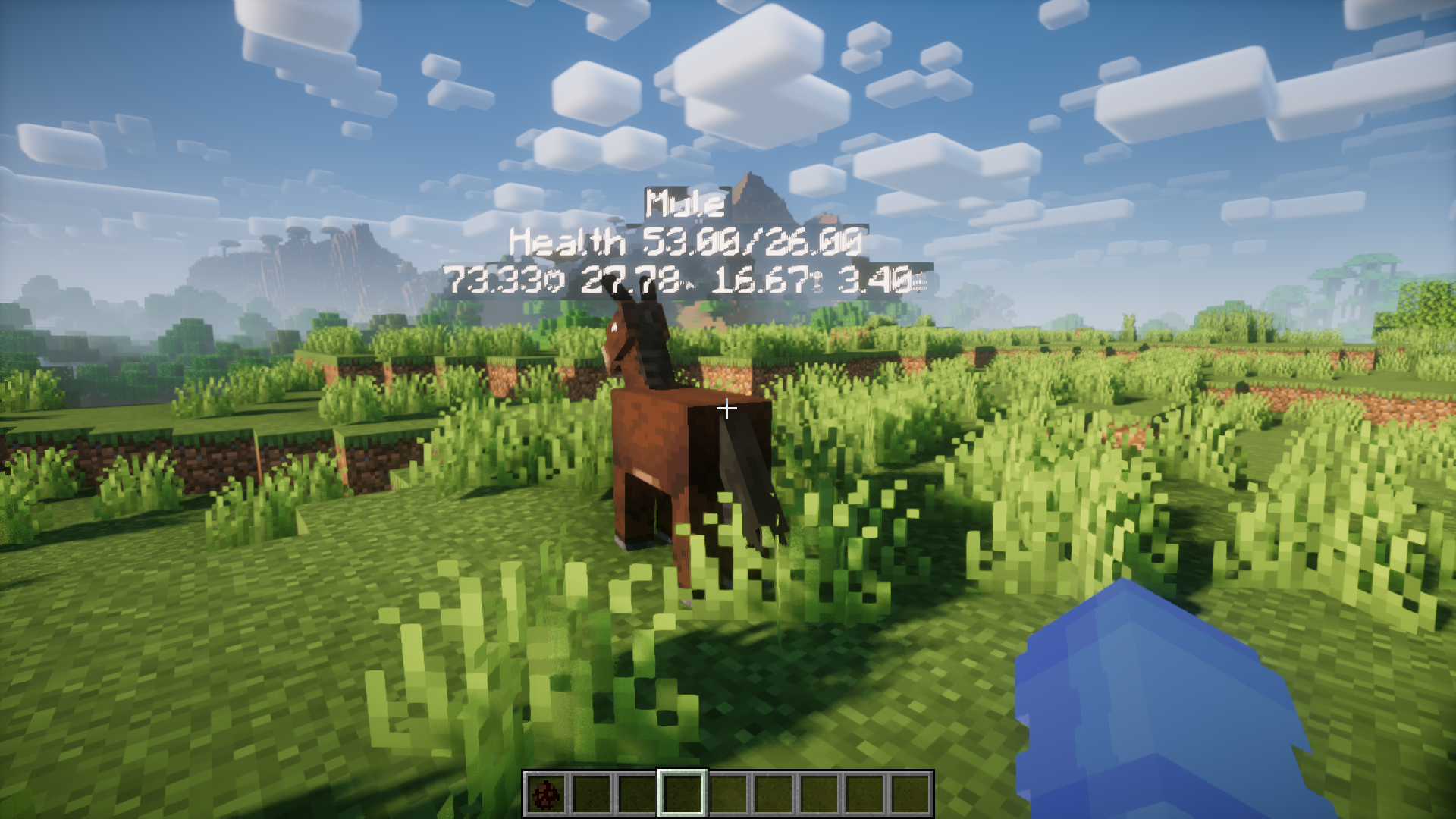 Horse Stats And More Mod (1.20.2, 1.20.1) - Mob Attribute Overlay 3