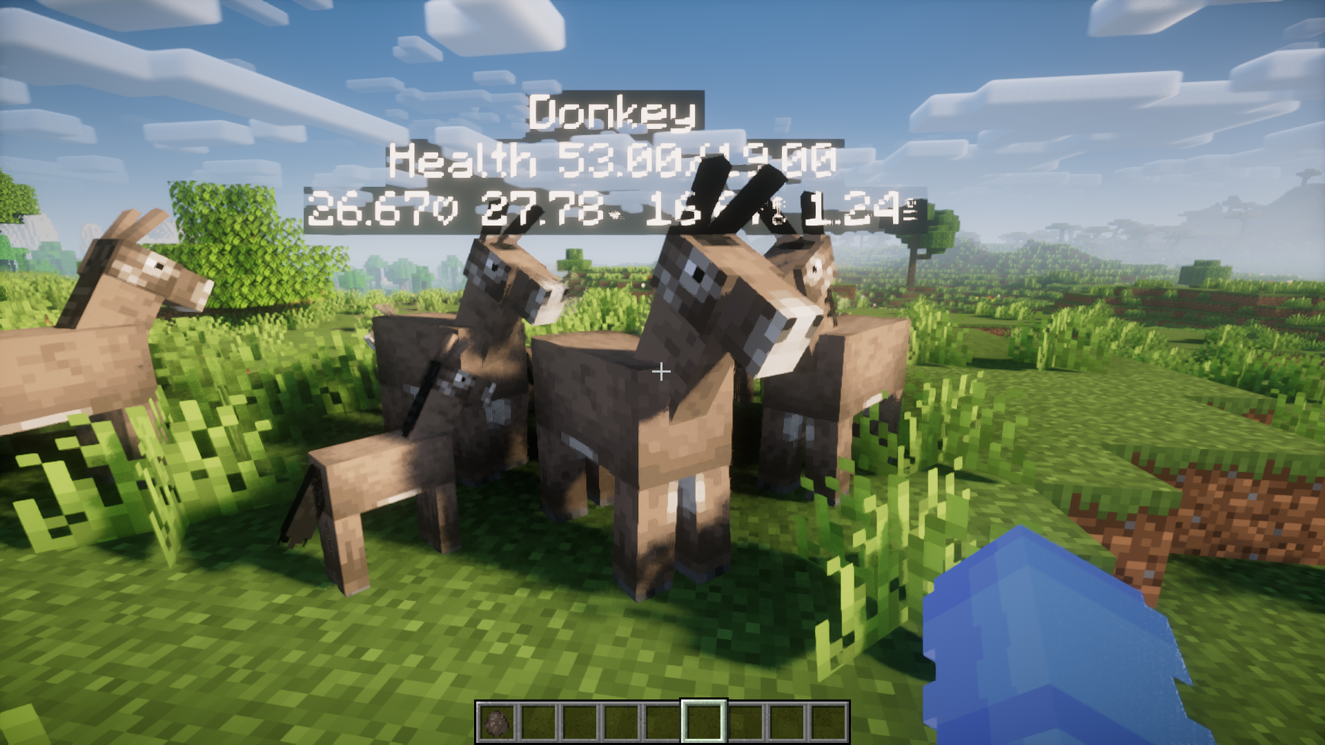 Horse Stats And More Mod (1.20.2, 1.20.1) - Mob Attribute Overlay 5