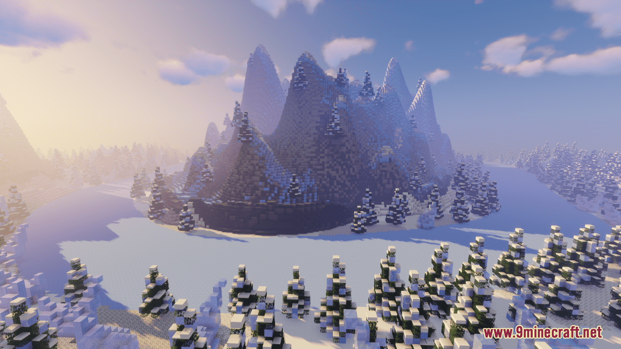 Icy Peaks Map (1.21.1, 1.20.1) - Boat Racing Track 11