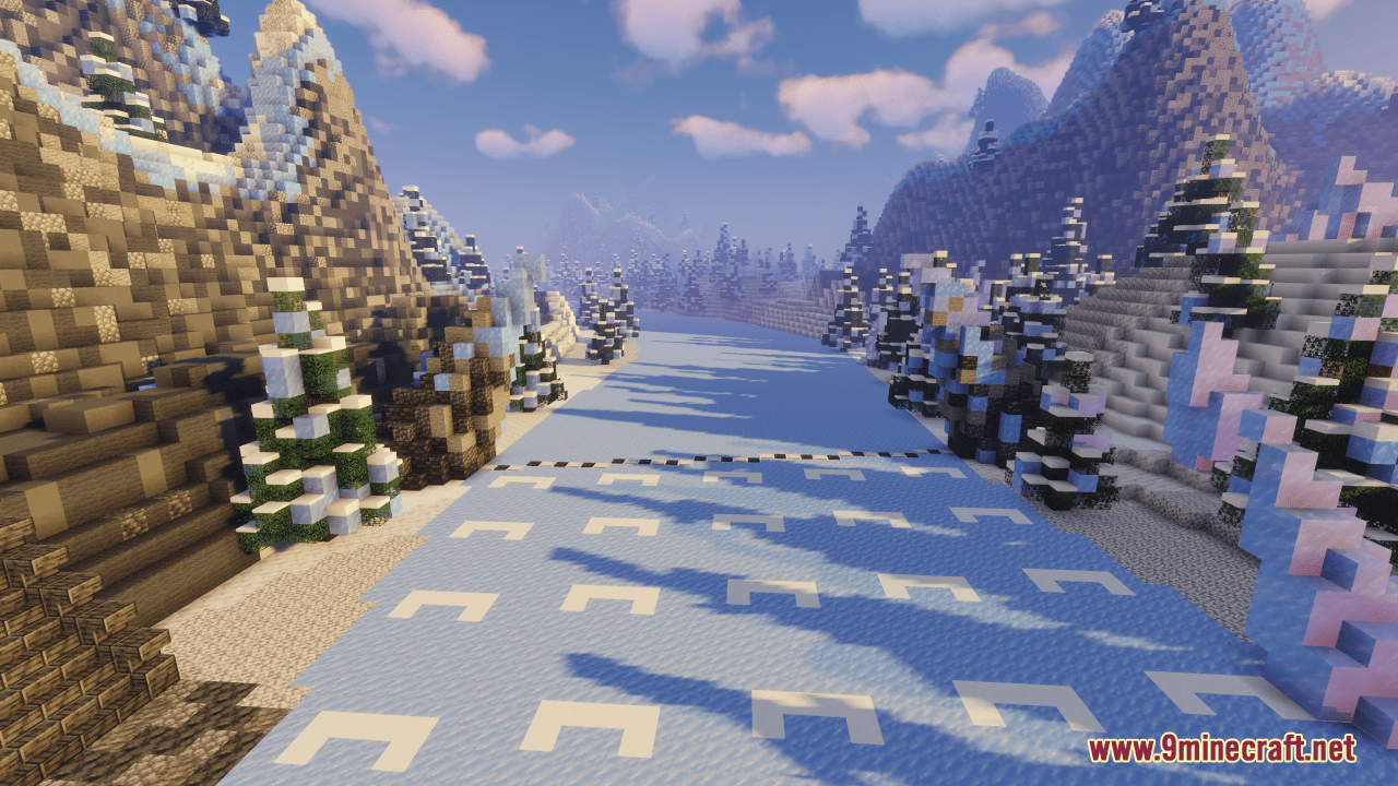 Icy Peaks Map (1.21.1, 1.20.1) - Boat Racing Track 3