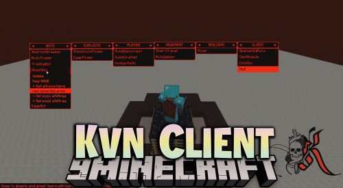 Kvn Client Mod (1.12.2) – Auto Villager Trader, Auto Disconnect Thumbnail