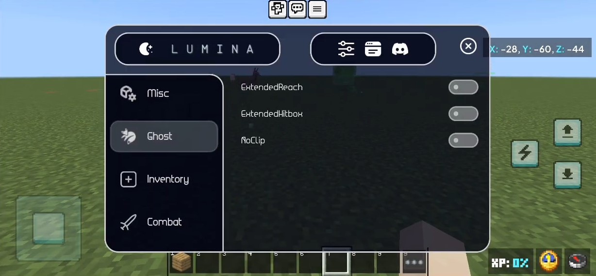 Lumina Client (1.21, 1.20) - Perfect ToolBox for MCPE/Bedrock 5