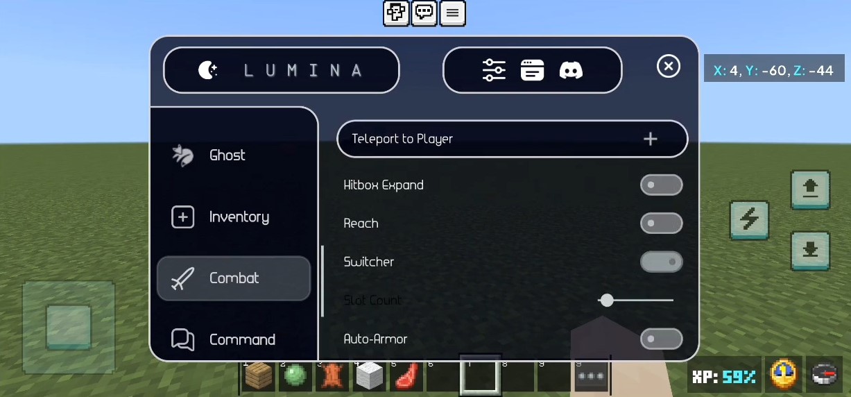 Lumina Client (1.21, 1.20) - Perfect ToolBox for MCPE/Bedrock 7