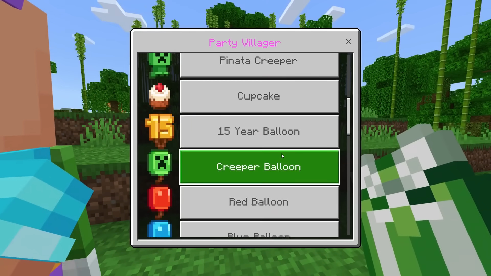 Minecraft 15th Anniversary Party Supplies Addon (Free) - MCPE/Bedrock Mod 13