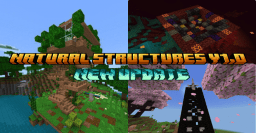 Natural Structures Addon (1.20) – MCPE/Bedrock Mod Thumbnail