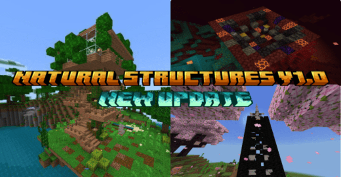 Natural Structures Addon (1.20) - MCPE/Bedrock Mod 1