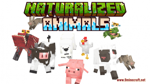 Naturalized Animals Resource Pack (1.20.6, 1.20.1) – Texture Pack Thumbnail