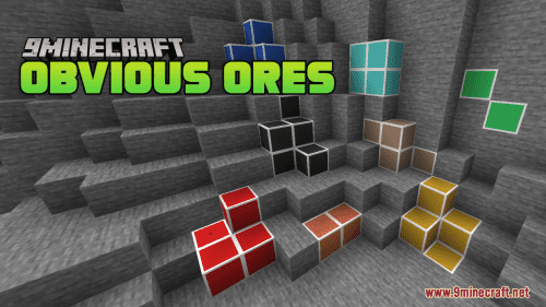 Obvious Ores Resource Pack (1.20.6, 1.20.1) – Texture Pack Thumbnail