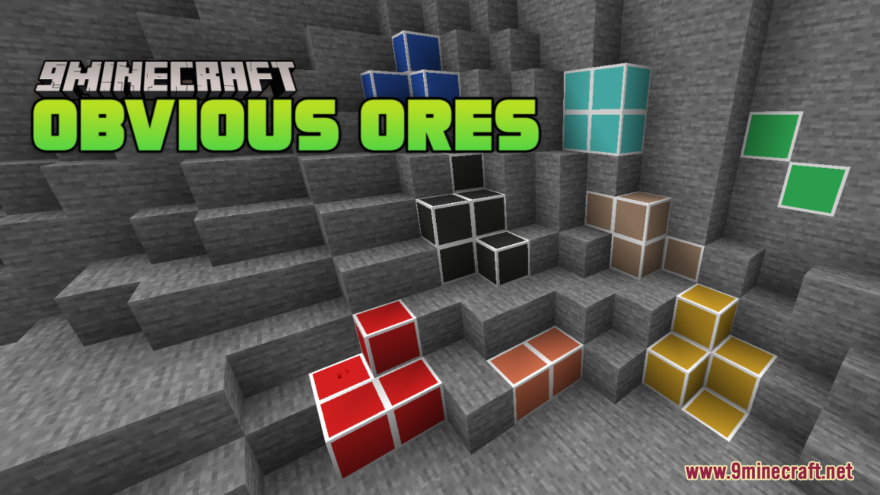 Obvious Ores Resource Pack (1.20.6, 1.20.1) - Texture Pack 1