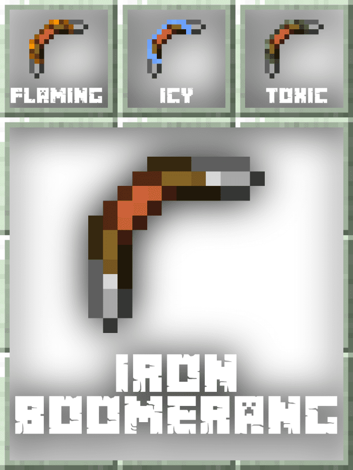 Old Boomerangs Addon (1.20) - MCPE/Bedrock Mod 11