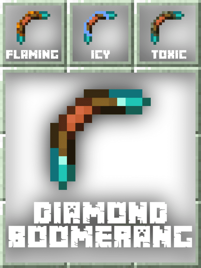 Old Boomerangs Addon (1.20) - MCPE/Bedrock Mod 13