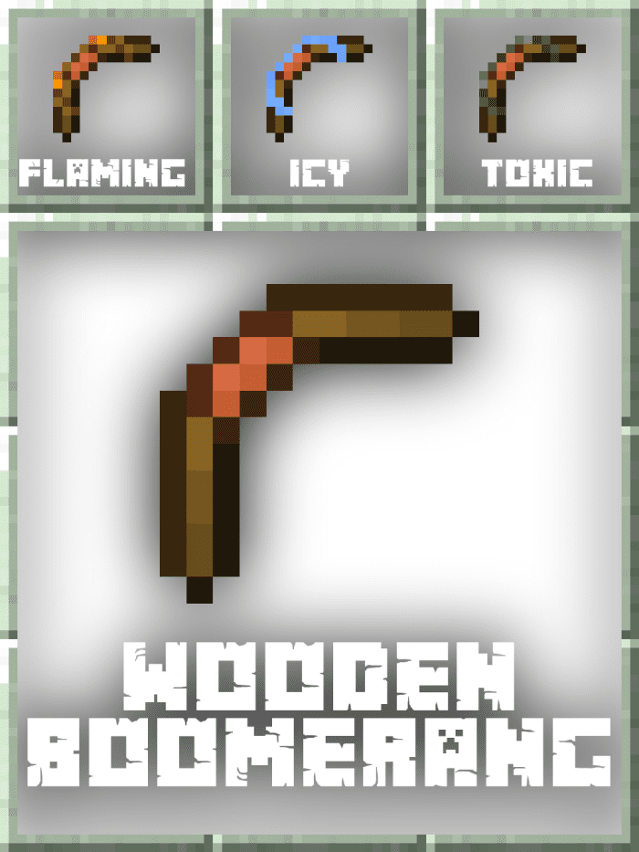 Old Boomerangs Addon (1.20) - MCPE/Bedrock Mod 5