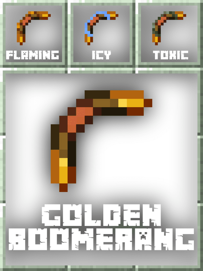 Old Boomerangs Addon (1.20) - MCPE/Bedrock Mod 9