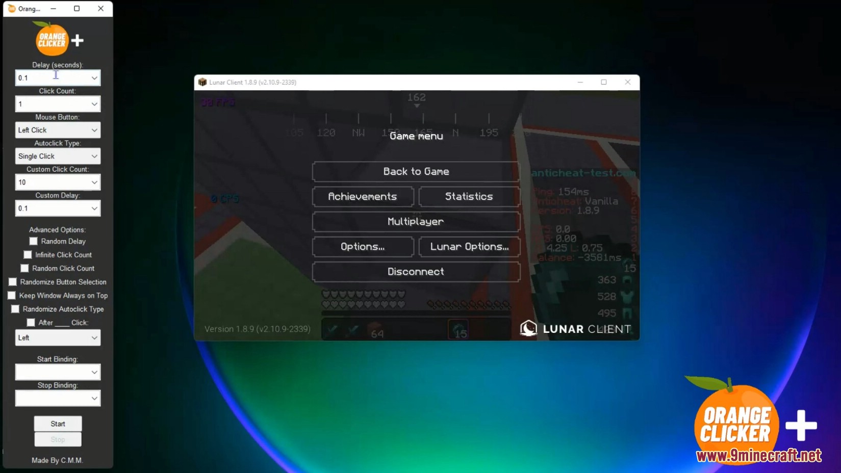 Orange AutoClicker Minecraft - The Worlds Most Advanced Auto-Clicker 2