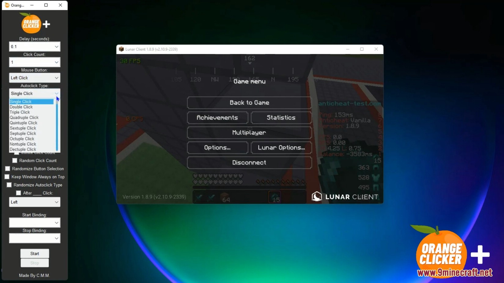 Orange AutoClicker Minecraft - The Worlds Most Advanced Auto-Clicker 3