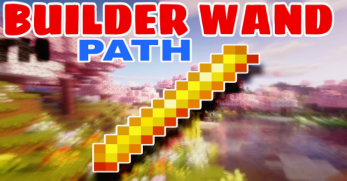 Path Builder Wand Addon (1.20) - MCPE/Bedrock Mod 1