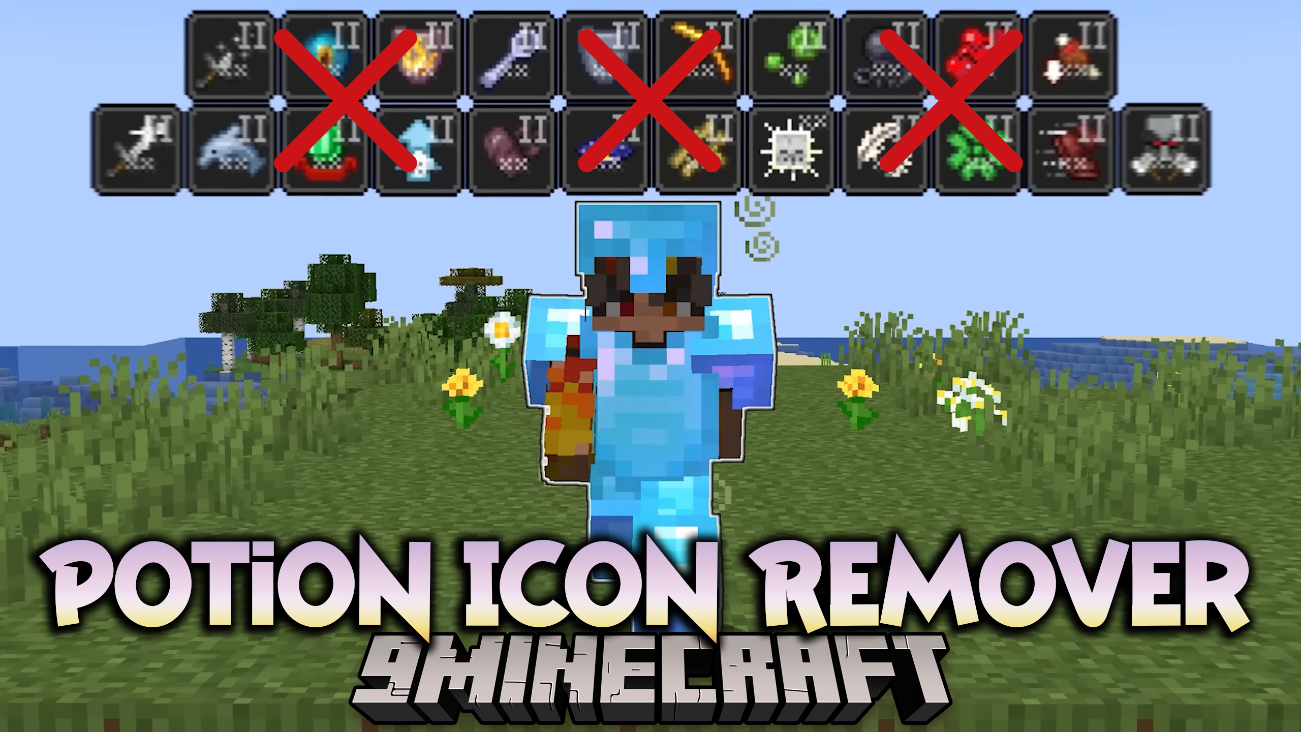 Potion Icon Remover Mod (1.12.2) - Disable Potion Icons in The Top Right of Screen 1