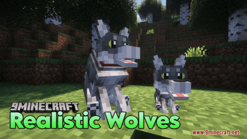 Realistic Wolves Resource Pack (1.21.1, 1.20.1) – Texture Pack Thumbnail