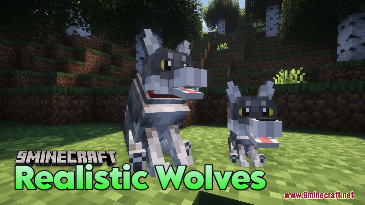 Realistic Wolves Resource Pack (1.21.1, 1.20.1) - Texture Pack 1