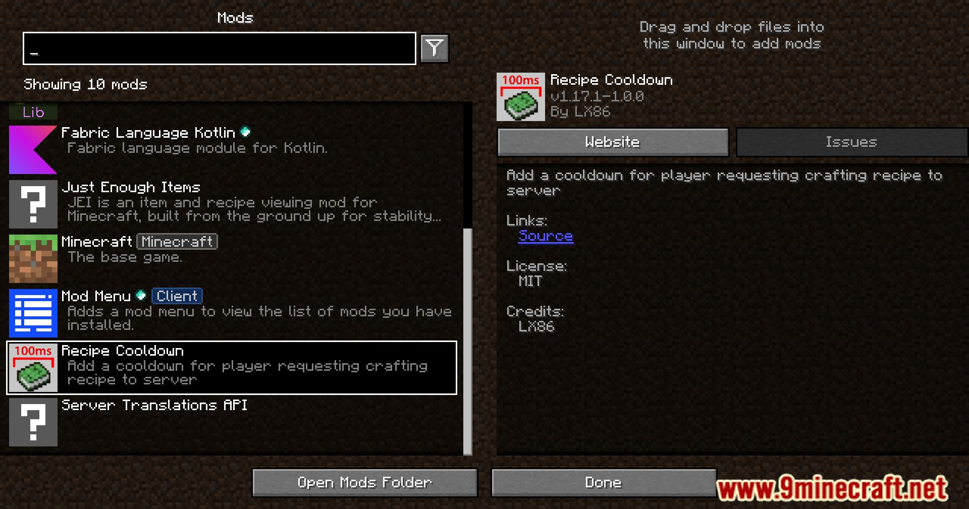 Recipe Cooldown Mod (1.21.1, 1.20.1) - Protecting Against Packet Spam 2