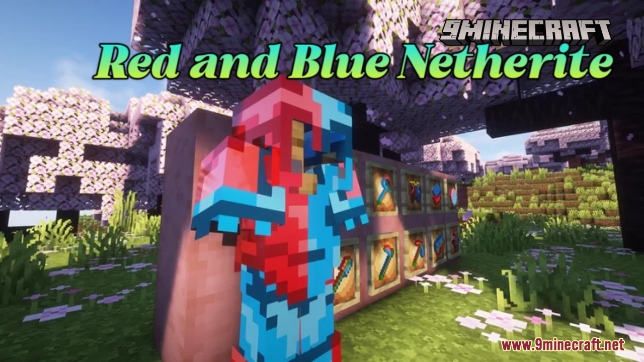 Red and Blue Netherite Resource Pack (1.20.6, 1.20.1) - Texture Pack 1